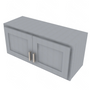 Essential Gray Double Door Wall Cabinet - 33" W x 15" H Default Title