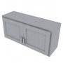 Essential Gray Double Door Wall Cabinet - 39" W x 18" H Default Title