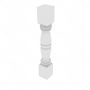 Essential White Turned Post - 5" W x 35.5" H Default Title