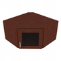 Shaker Espresso 15" Corner Wall Stacking Cabinets - 27" W 27" W