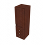 Shaker Espresso Wall Tower with 3 Drawers - 15" W x 48" H x 15" D 15" W