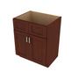 Shaker Espresso Double Door Vanity 12" W x 34.5" H x 21" D 12" W