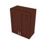 Shaker Espresso Double Door Wall Cabinet - 24" W x 30" H x 12" D 24" W