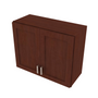 Shaker Espresso Double Door Wall Cabinet - 30" W x 24" H 30" W