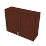 Shaker Espresso Double Door Wall Cabinet - 39" W x 30" H x 12" D 39" W