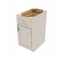 Shaker Sand Single Door Standard Base Cabinet - 15" W x 34.5" H x 24" D 15" W