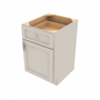 Shaker Sand Single Door Standard Base Cabinet - 21" W x 34.5" H x 24" D 21" W