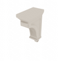 Shaker Sand Transitional Corbel - 3.5" W x 10.5" H x 7" D 3.5" W