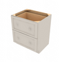 Shaker Sand 2 Drawer Base Cabinet - 30"W x 34.5" x 24" D 30" W