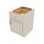 Shaker Sand Desk Drawer Base Cabinet - 18" W x 29.5" H x 24" D 18" W
