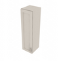 Shaker Sand Single Door Wall Cabinet - 12" W x 42" H x 12" D 12" W