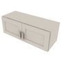 Shaker Sand Double Door Wall Cabinet - 33" W x 12" H 33" W