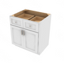 Shaker Designer White 5-Piece Double Door Standard Base Cabinet - 30" W x 34.5" H x 24" D 30" W