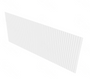 Shaker Designer White Bead Board - 48" W x 42" H x 0.25" D 48" W