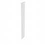 Shaker Designer White Bookcase End - 1.5" W x 96" H x 15" D 1.5" W