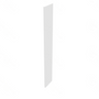 Shaker Designer White Bookcase End - 1.5" W x 96" H x 15" D 1.5" W