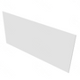 Shaker Designer White Back panel - Long Grain - 96" W x 48" H x 0.25" D 96" W