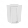 Shaker Designer White Corner Wall Cabinet - 24" W x 42" H x 12" D 24" W
