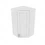 Shaker Designer White Corner Wall Cabinet - 24" W x 42" H x 12" D 24" W