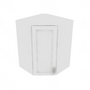Shaker Designer White Corner Wall Cabinet - 27" W x 36" H x 15" D 27" W