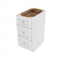 Shaker Designer White 5-Piece Drawer Base Cabinet - 15" W x 34.5" H x 24" D 15" W