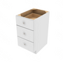 Shaker Designer White Slab Drawer Base Cabinet - 18" W x 34.5" H x 24" D 18" W