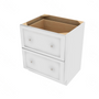 Shaker Designer White 5-Piece 2 Drawer Base - 30"W x 34.5" H x 24" D 30" W