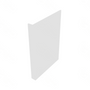 Shaker Designer White Dishwasher End Panel - 3" W x 34.5" H x 24" D 3" W