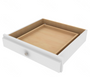 Shaker Designer White Slab Vanity Drawer - 24" W x 4.75" H x 21" D 24" W