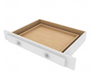 Shaker Designer White Slab Vanity Drawer - 36" W x 4.75" H x 21" D 36" W