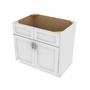 Shaker Designer White 5-Piece Sink Base Cabinet - 36" W x 34.5" H x 24" D 36" W