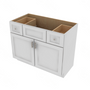 Shaker Designer White 5-Piece Vanity Sink Base - 42" W x 34.5" H x 21" D 42" W