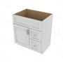 Shaker Designer White 5-Piece Vanity Combo Cabinet - 30" W x 34.5" H x 21" D 30" W