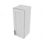 Shaker Designer White Single Door Wall Cabinet - 12" W x 30" H x 12" D 12" W