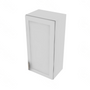 Shaker Designer White Single Door Wall Cabinet - 18" W x 36" H x 12" D 18" W
