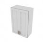 Shaker Designer White Double Door Wall Cabinet - 24" W x 36" H x 12" D 24" W