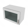 Shaker Designer White Wall Stacking Cabinet with Glass - 21" W x 15" H x 12" D 21" W