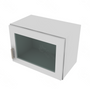 Shaker Designer White Wall Stacking Cabinet with Glass - 21" W x 15" H x 12" D 21" W