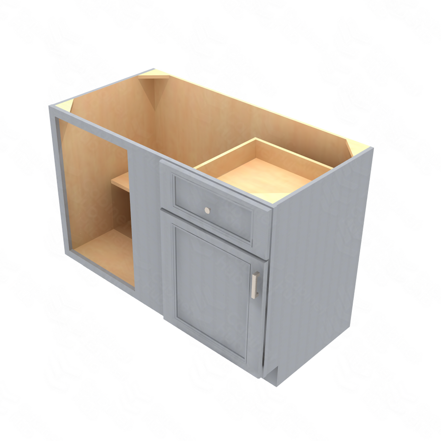 Brooklyn Modern Grey Blind Base Cabinet - 48" W x 34.5" H x 24" D 48" W
