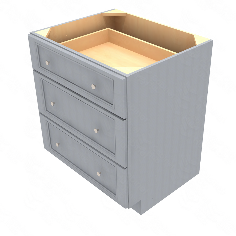 Brooklyn Modern Grey Drawer Base Cabinet - 30" W x 34.5" H x 24" D 30" W