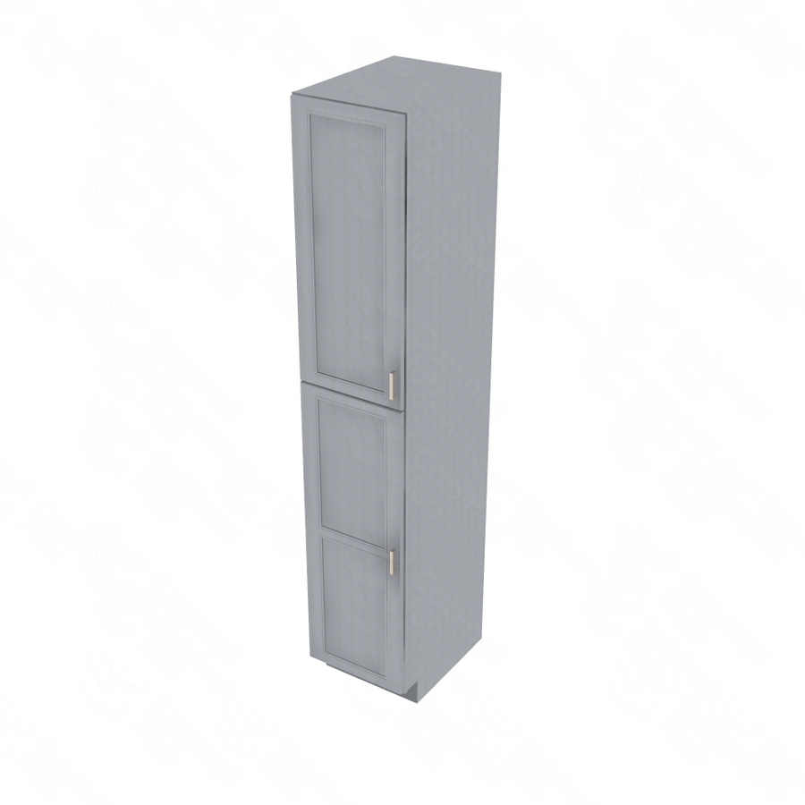 Brooklyn Modern Grey Single Door Pantry - 18" W x 96" H x 24" D 18" W