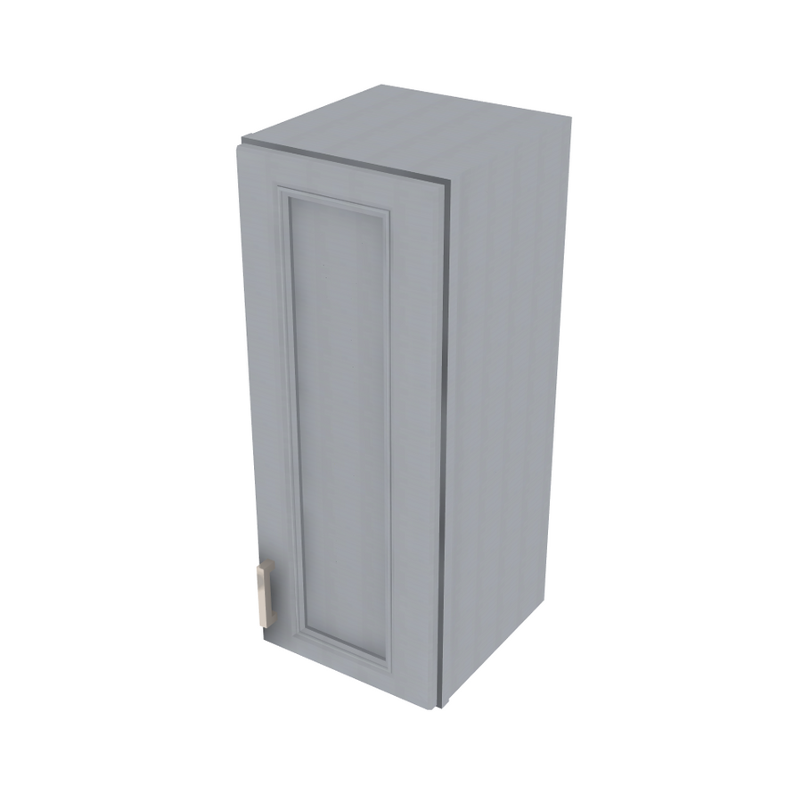 Brooklyn Modern Grey Single Door Wall Cabinet - 12" W x 30" H x 12" D 12" W