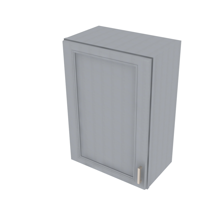 Brooklyn Modern Grey Single Door Wall Cabinet - 21" W x 30" H x 12" D 21" W