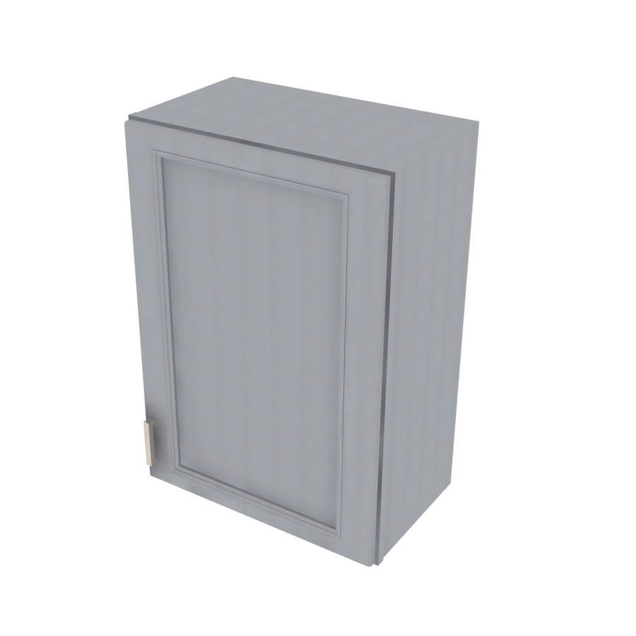 Brooklyn Modern Grey Single Door Wall Cabinet - 21" W x 30" H x 12" D 21" W