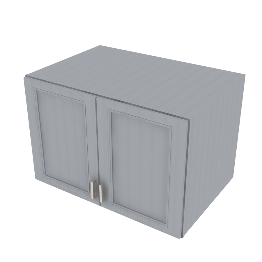 Brooklyn Modern Grey Refrigerator Wall Cabinet - 36" W x 24" H x 24" D 36" W