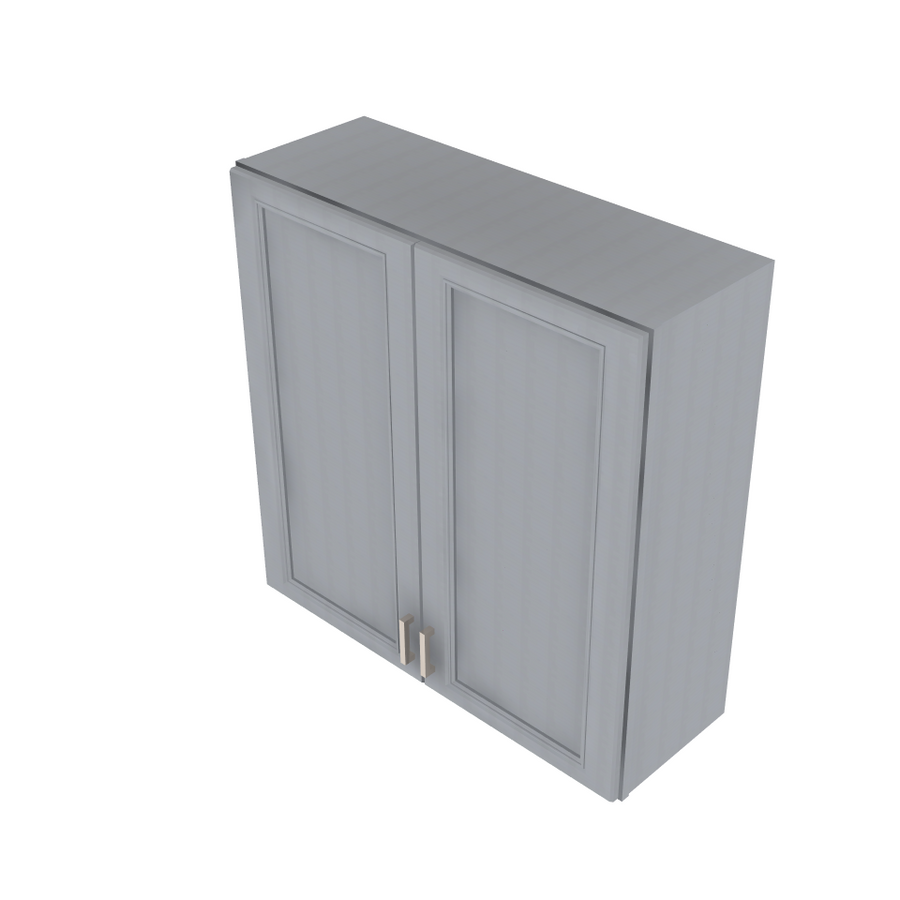 Brooklyn Modern Grey Double Door Wall Cabinet - 36" W x 36" H x 12" D 36" W