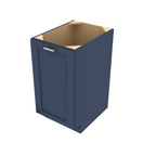 BM Trash Can Base w/ Full Ht Door -18" W w/ 2 Cans