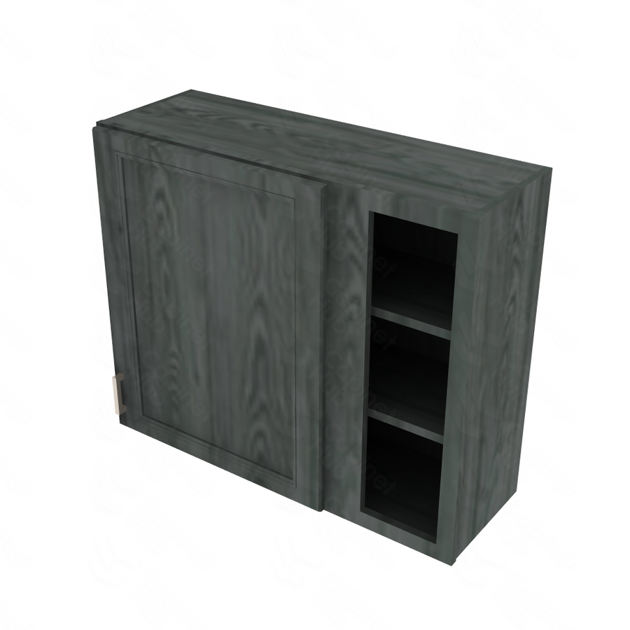 Brooklyn Slate Blind Wall Cabinet - 36" W x 30" H x 12" D 36" W