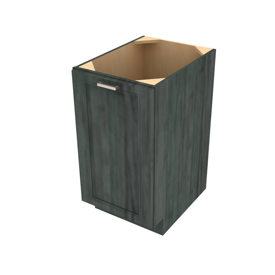 Brooklyn Slate 2 Trash Can Base (Full Height) - 18" W x 34.5" H x 24" D 18" W