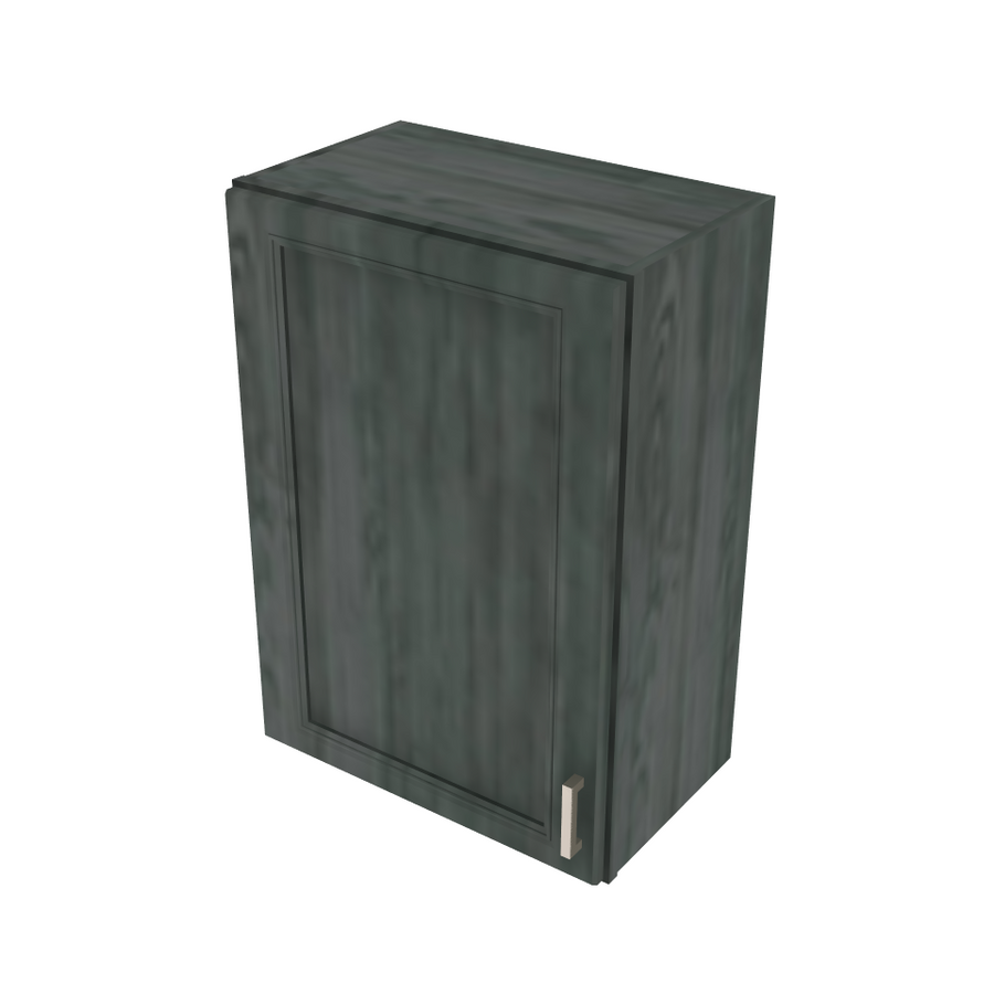 Brooklyn Slate Single Door Wall Cabinet - 21" W x 30" H x 12" D 21" W